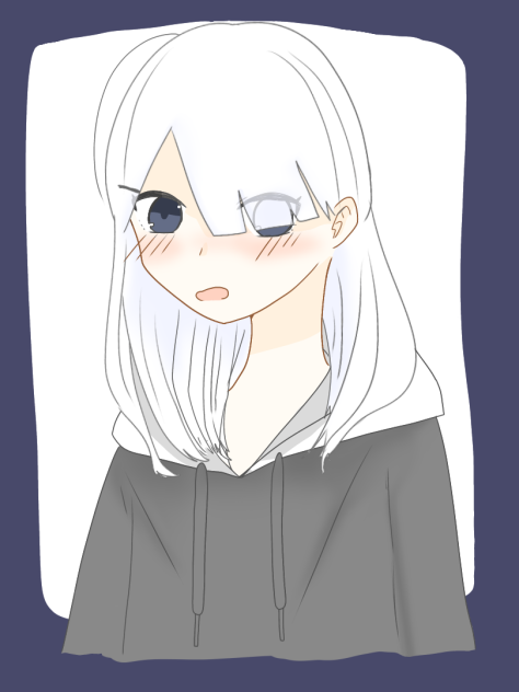 白髪パーカー尊い