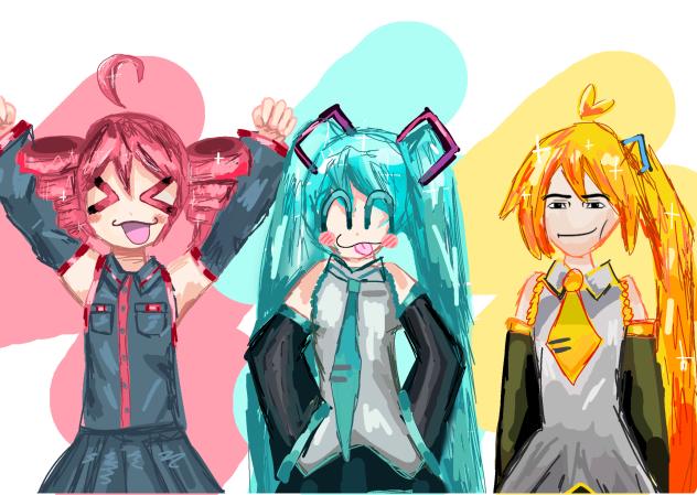 Teto, miku and who⁉️