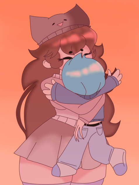 Boyfriend and Girlfriend hugging