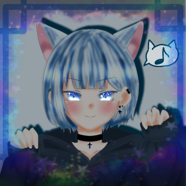 りおねこさんの線画お借りしました！