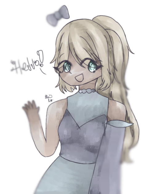 A Girl with a Floating Bow