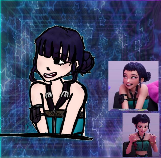 Zoey kpop demon hunters fanart ♡♥︎♡