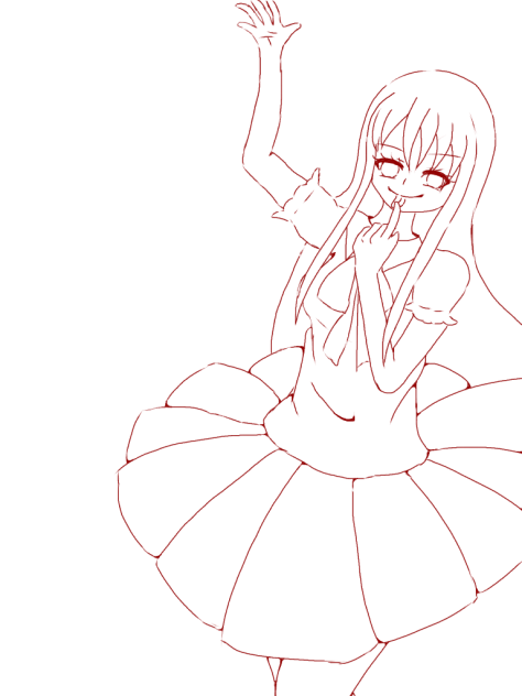 創作ちゃん 線画