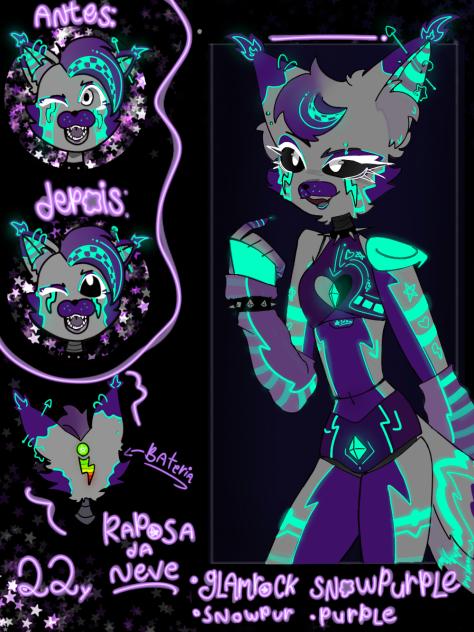 minha oc de fnaf sb neon!!