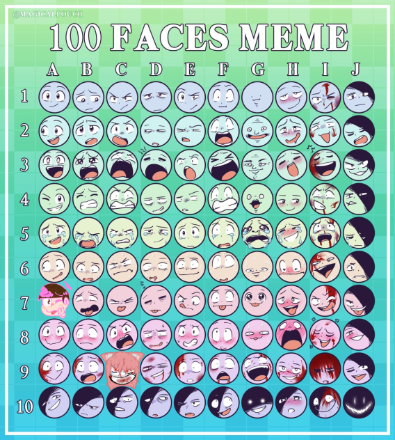 da 100 faces Collab u.u