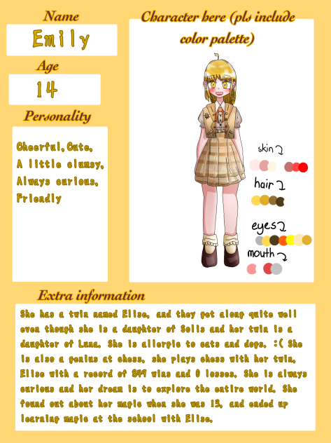 Character sheets again lol