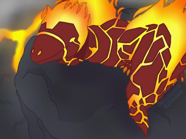 Heatblast dragon version;