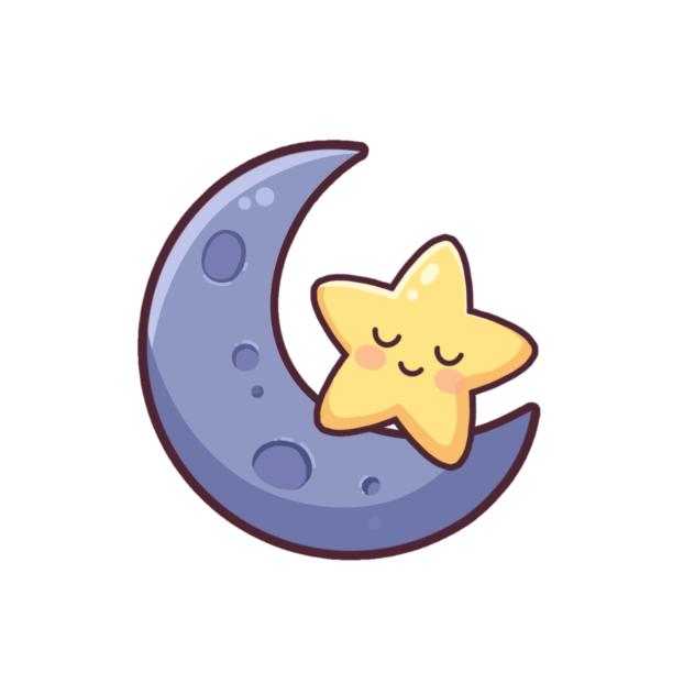 star and moon sticker - ibisPaint