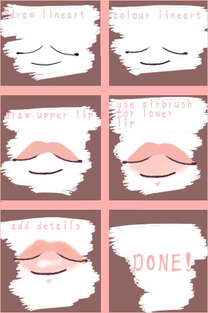 how to draw lips