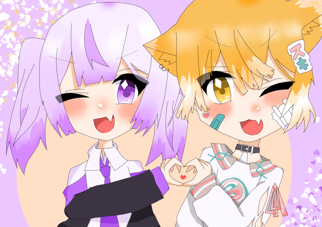 ゆのんちゃん&柴犬ちゃ