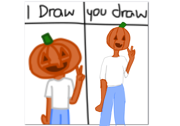 I drew in an i draw your draw