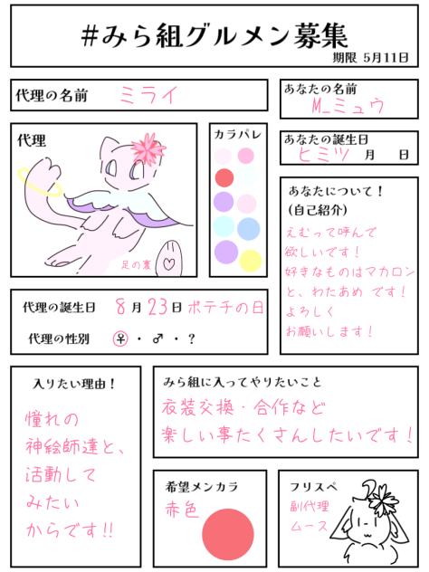 みら組グルメン募集