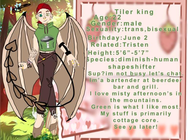 Tiler king my second oc!