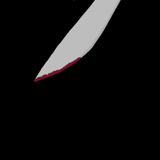 Blood and knife
