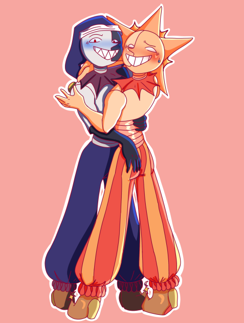 Sun and Moon dancing Redraw!2