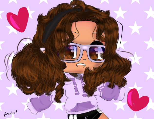 Trying to draw me in gacha style ;-;