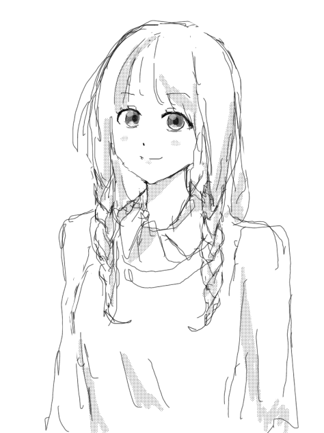 三つ編みちゃん