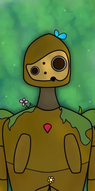 Robotic Golem. Laputa Castle in the Sky