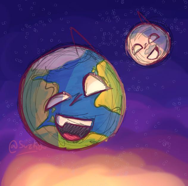 Earth and Selene!!✨️✨️