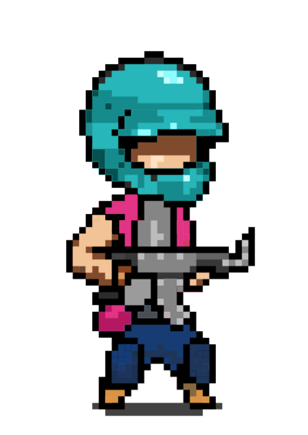 Hotline Miami Biker PixelArt