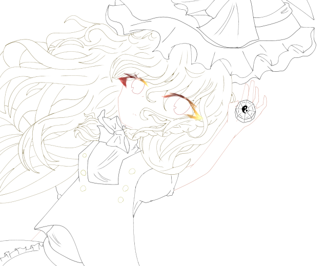 魔理沙線画