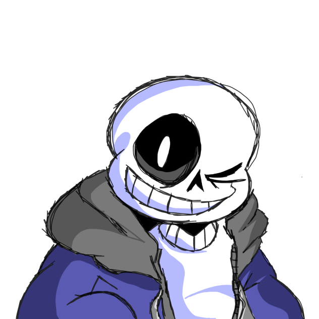 sans but i dont wanna draw a background - ibisPaint