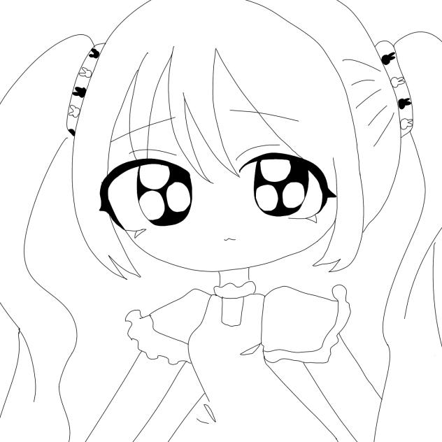 キャピ　線画