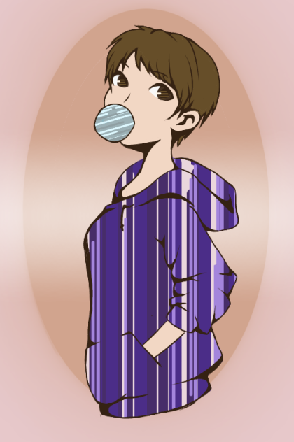 パーカー女の子