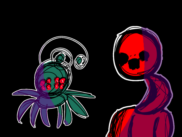 Nightmare fuel I drew during P.E