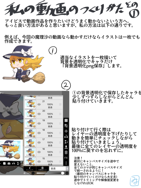 私の動画のつくり方その①