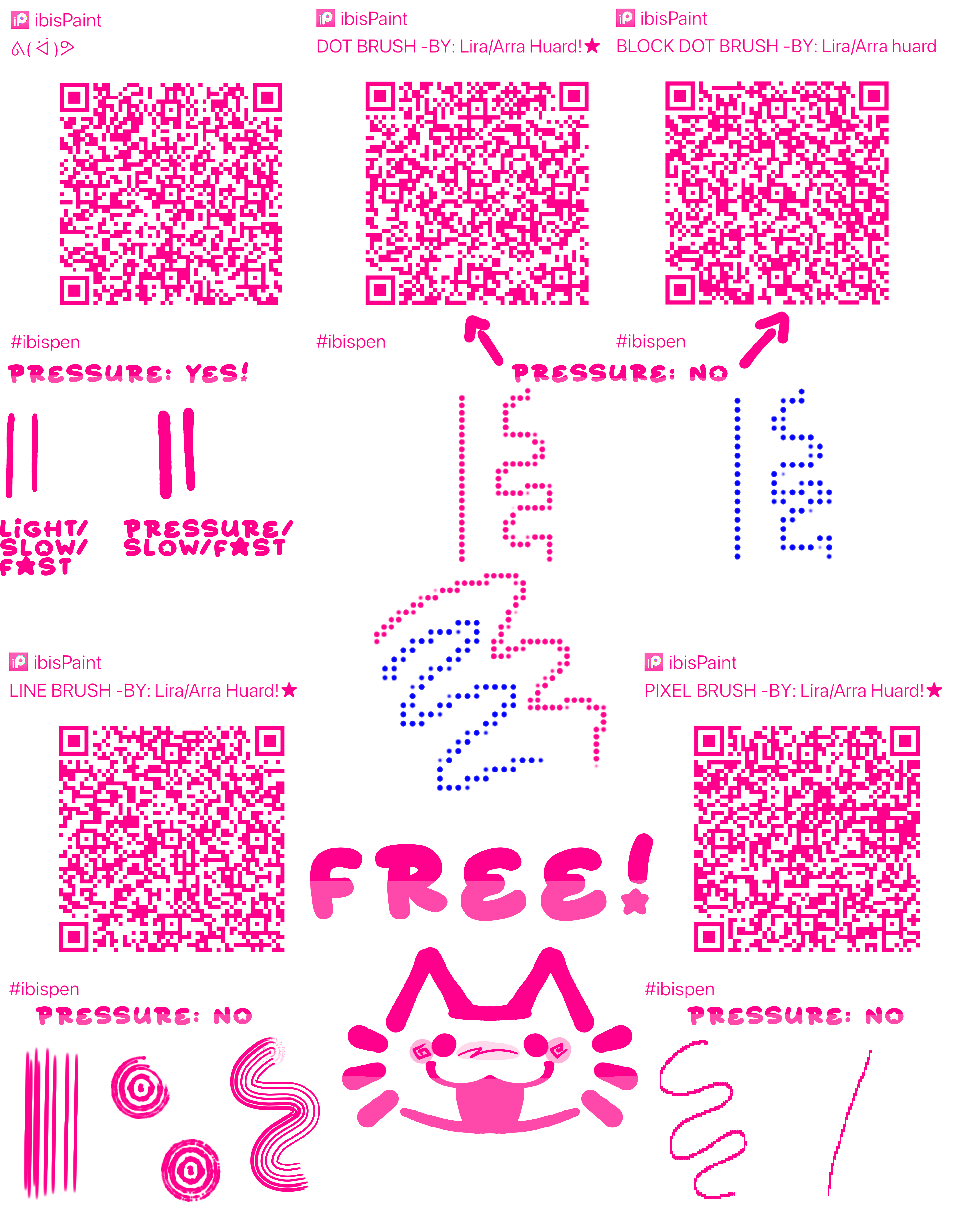 Free brushes I made - ibisPaint