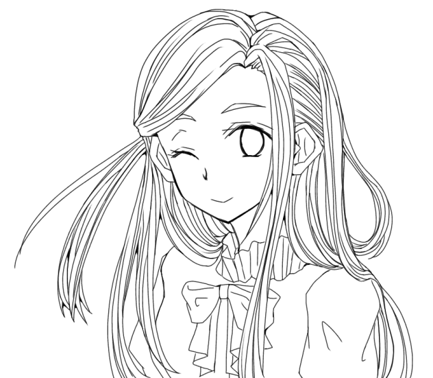 ラクガキ おんなのこ 下書き