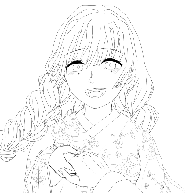 -一緒がいいの-　線画