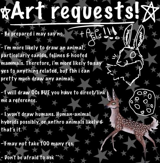 I’m taking Art Requests!!! FREEEEE