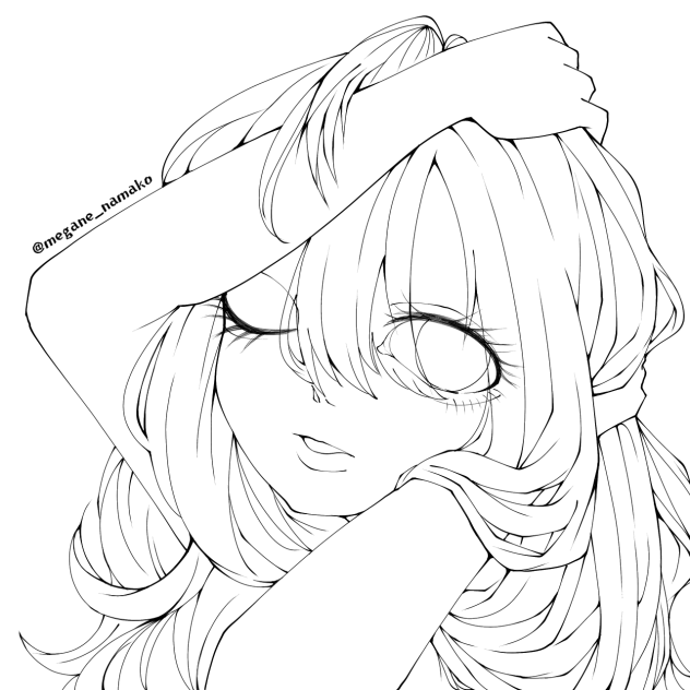 無題ちゃん@線画