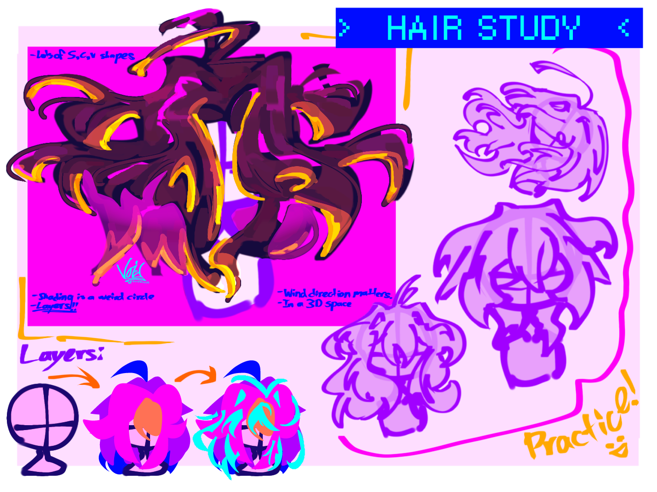 HAIR STUDY ‹ - ibisPaint