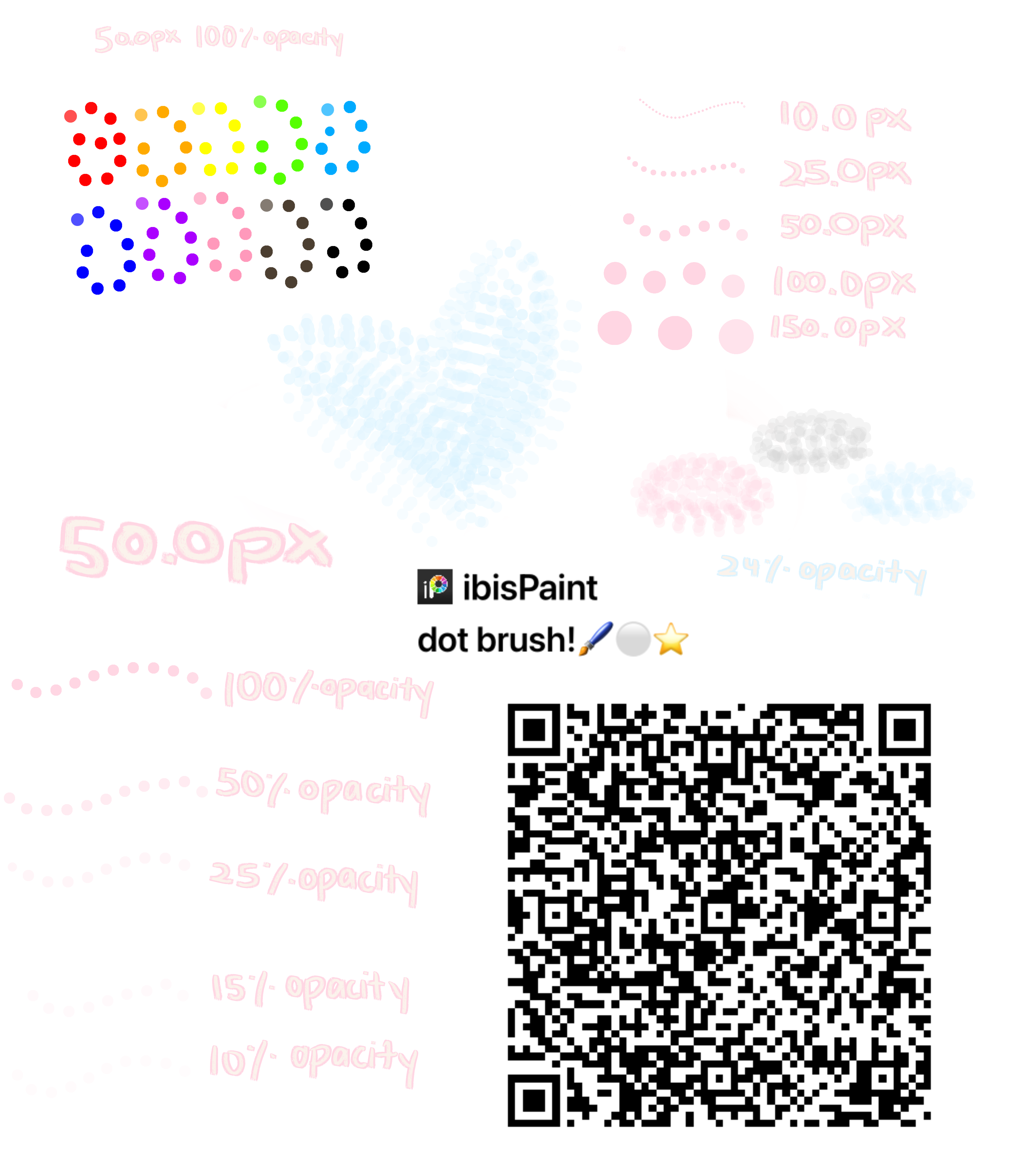 Dot brush!🖌️⚪️(recreated) - ibisPaint