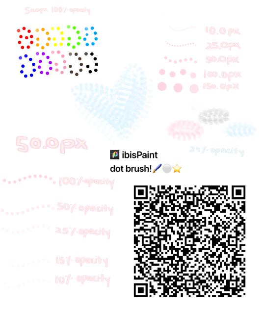 Dot brush!🖌️⚪️(recreated) - ibisPaint