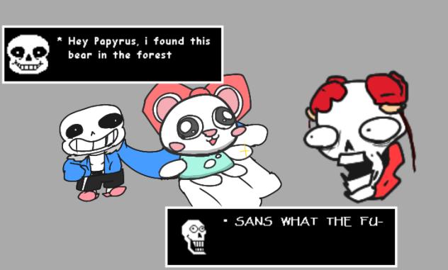 Sans and Papyrus meets Rinny (Doodle)