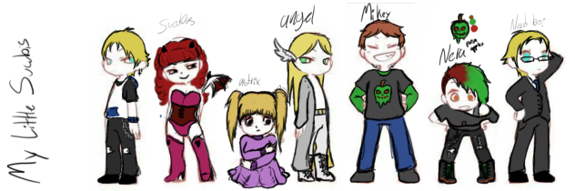 My Lil succubus character line up