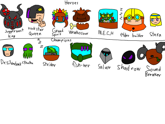 heroes and champions as pins