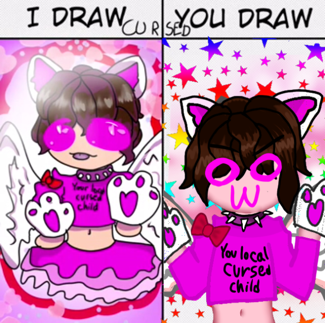 Cursed I draw you draw collab