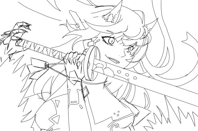 Blade_ colouring page