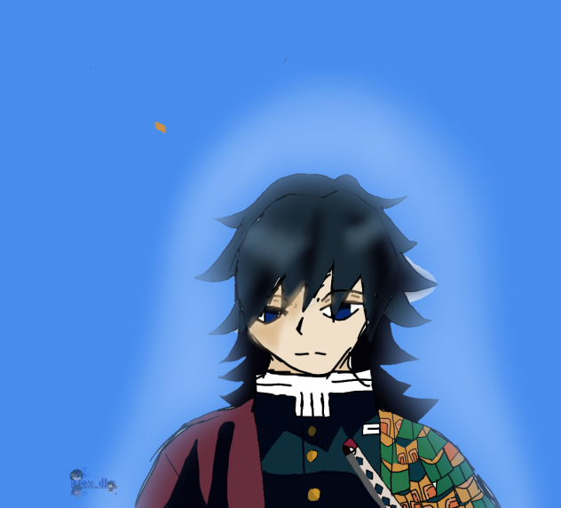 Giyu drawing for my sibling.