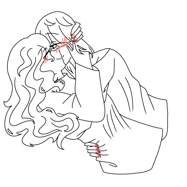 coco and mocha (outline)
