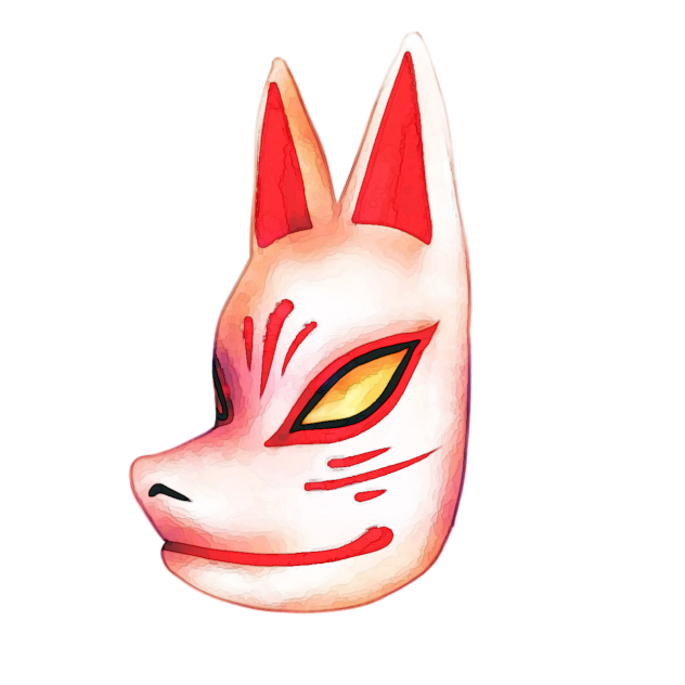 Kitsune Mask 1 b