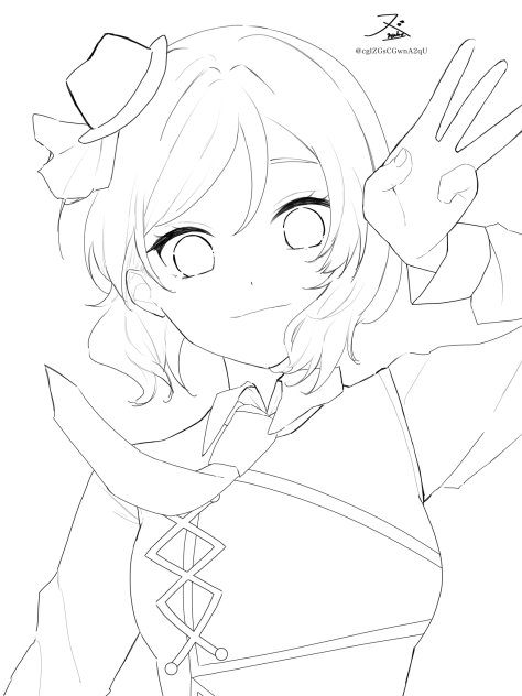 SUNNY DAY SONG 🎈 線画