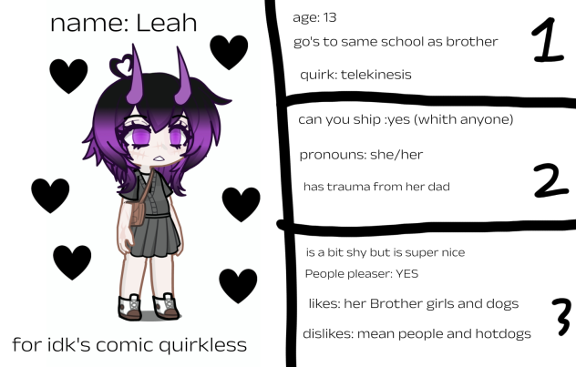 for idk comic quirkless
