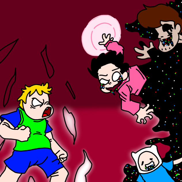 Draw Clarence vs virus glith