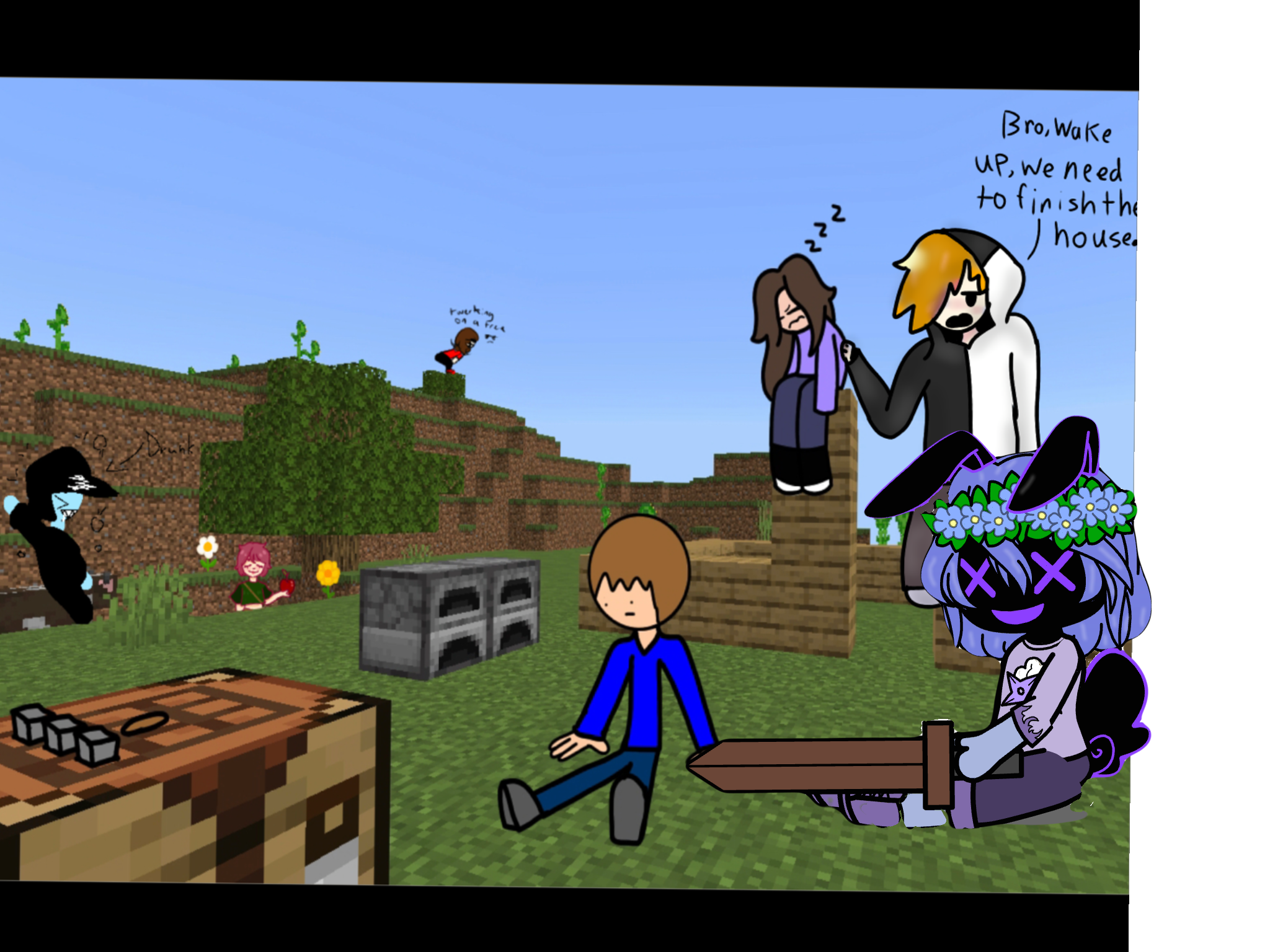 Minecraft collab (Idk who made the og) - ibisPaint